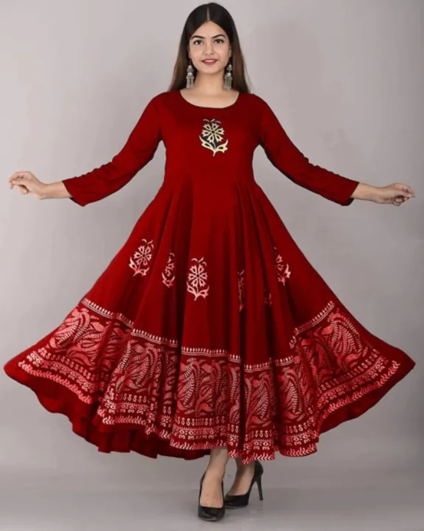 Exclusive Long Gown Kurti for Stylish Women & Girls – Buy Online from International Bazzar BD