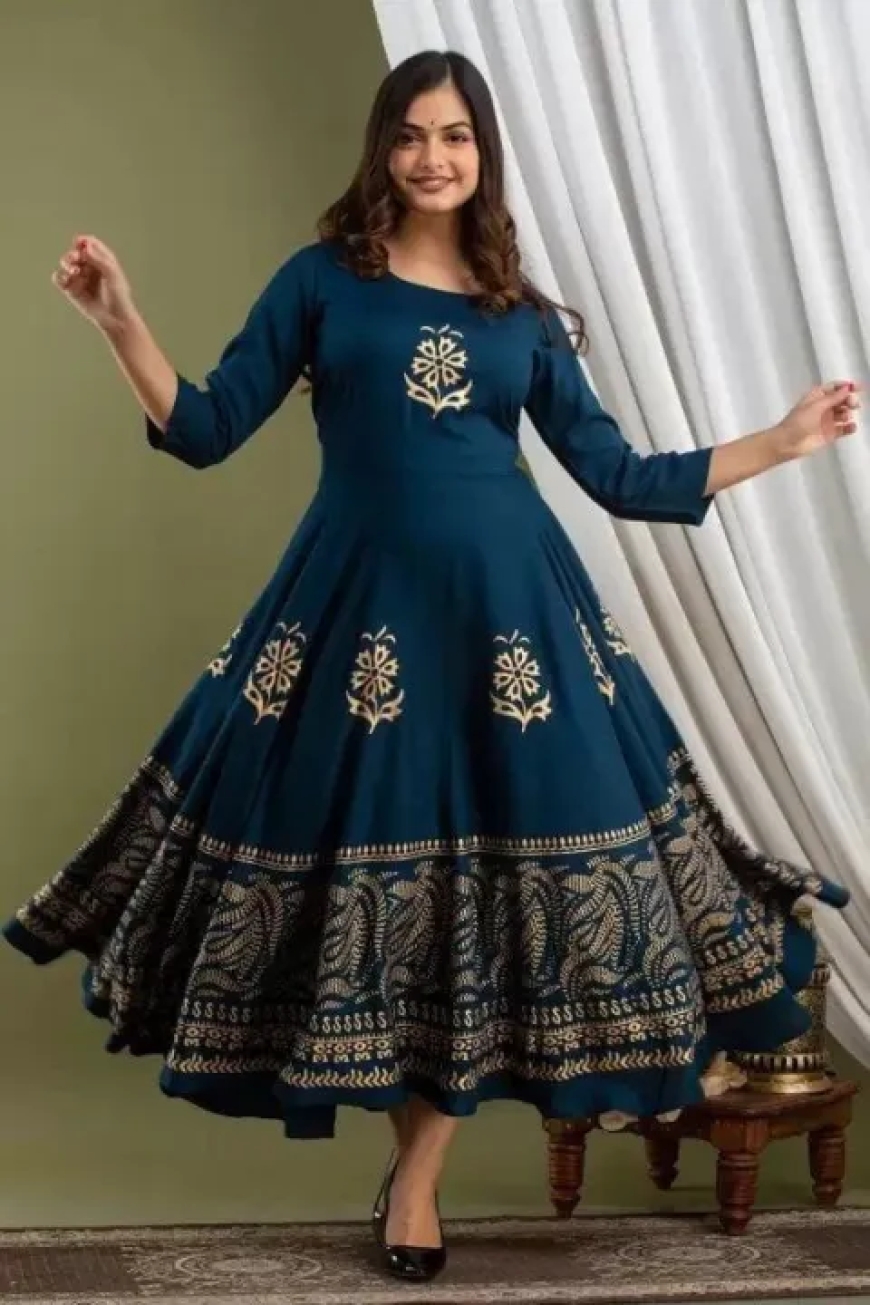 Exclusive Long Gown Kurti for Stylish Women & Girls – Buy Online from International Bazzar BD